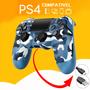 Imagem de Controle Joystick Sem Fio Compatível Ps 4 Camuflado Wireless Camuflado Personalizado