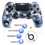 Imagem de Controle Joystick Sem Fio Compatível Ps 4 Camuflado Wireless Camuflado Personalizado