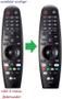 Imagem de Controle magic original lg mr20ga com pilhas tv 55nano79snd 65nano79sna 75nano95sna 49nano80una 55nano80una 65nano80una 49nano81ana