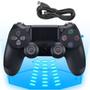 Imagem de Controle Play 4 Com Fio Ps4 Led Joystick Video Game Pc Note