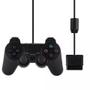 Imagem de Controle Ps2 E Ps1 C/Fio Dualshock Analogico Preto Shinka