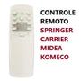 Imagem de Controle remoto ar condicionado carrier/komeco/springer original