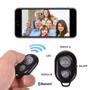Imagem de Controle remoto bluetooth selfie videos disparador câmera para celular smartphone tablet android ios