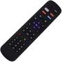 Imagem de Controle Remoto Compatível Com Smart TV AOC ROKU Com Botões Netflix Globoplay Google Play Hbo Go