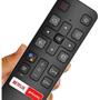 Imagem de Controle Remoto Compatível Com Smart TV TCL ou SEMP Com Teclas Netflix Globoplay