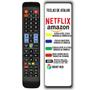 Imagem de  Controle Remoto Compatível com TV Samsung Smart Com Teclas Netflix Amazon