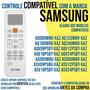 Imagem de Controle Remoto Para Ar Condicionado Samsung Split Smart 7068 - LELONG/SKY