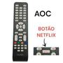 Imagem de Controle Remoto Para Tv  Aoc Smart LE43S5977 - SMART TV FULL HD Botão Netflix FBG-8050 LE-7463