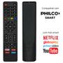 Imagem de Controle Remoto Philco Smart Tv Compatível Com 4k Tecla Netflix Prime Vídeo Youtube Globoplay Universal PTV32G52S