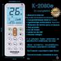 Imagem de Controle Remoto Universal K-2080e para Ar Condicionado Agratto e muitas outras marcas