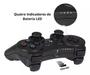 Controle Sem Fio Compatível Para Ps3 Pc Joystick Manete Cor Preto Mais Cabo de Carregamento - Doubleshock Imagem de Controle Sem Fio Compatível Para Ps3 Pc Joystick Manete Cor Preto Mais Cabo de Carregamento
