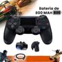 Imagem de Controle Sem Fio Compativel Ps 4 Pc Gamer Joystick Manete Bluetooth Led