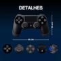 Imagem de Controle sem fio Joystick Wireless Ps4ª Geração PC e TV Smart console Nova Geração 2024 Doubleshock Sensibilidade suave original Anti imputlag