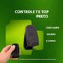 Imagem de Controle tx top preto - 2 canais 433mhz saw - ipec 