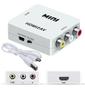 Imagem de Conversor Adaptador Hdmi(Ent) X Rca(Sai) Com Saída De Áudio