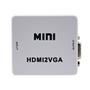 Imagem de Conversor Adaptador Hdmi Para Vga   Com Saída P2 Áudio + Cabo Vga + Cabo HDMI