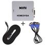 Imagem de Conversor Adaptador Hdmi Para Vga   Com Saída P2 Áudio + Cabo Vga + Cabo HDMI