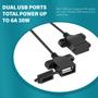 Imagem de Conversor DC-DC YIPIN HEXHA 12V/24V para 5V 6A 30W - com Dupla Saída USB