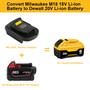 Imagem de Conversor de Bateria ZLWAWAOL MIL18DL - Milwaukee M18 18V para Dewalt 20V