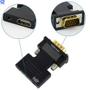 Imagem de Conversor Hdmi Fêmea P/Saída Vga Macho Áudio E Cabo P2 Macho
