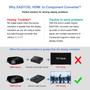 Imagem de Conversor HDMI para Componentes EASYCEL 1080P com Scaler - Alumínio - HDMI para YPbPr/RGB 5RCA