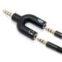 Imagem de Conversor P2 X P3 Splitter Plug Y Fone Microfone Heads Áudio