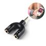 Imagem de Conversor P2 X P3 Splitter Plug Y Fone Microfone Heads Áudio
