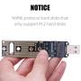 Imagem de Conversor SSD M.2 NVMe para USB 3.1 - 10Gbps com Chip JMS583