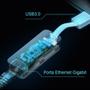 Imagem de Conversor USB 3.0 para RJ45 Gigabit, UE300  TP-LINK