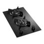 Imagem de Cooktop 2 Bocas com Mesa de Vidro Dako Supreme Preto Bivolt