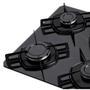 Imagem de Cooktop 4 Bocas A Gás Braslar Pop Com Mesa De Vidro Preto Bivolt