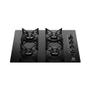 Imagem de Cooktop 4 Bocas a Gás Electrolux Mesa de Vidro Efficient Grade de Aço Fosco (KE4GR)