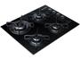 Imagem de Cooktop 4 Bocas a Gás GLP Brastemp Vidro Temperado - Touch com Timer Preto Ative! BDT62AE