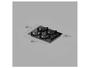 Imagem de Cooktop 4 Bocas a Gás GLP Electrolux Mesa de Vidro Preto Acendimento Automático Efficient KE4GR