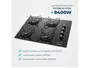 Imagem de Cooktop 4 Bocas a Gás GLP Mondial Mesa de Vidro Preto Acendimento Automático CTG-01