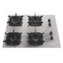 Imagem de Cooktop 4 Bocas a Gás Mueller MCG4BK com Ultra Chama e Acendimento Super-Automático Alumínio Bivolt