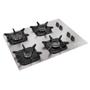 Imagem de Cooktop 4 Bocas a Gás Mueller MCG4BK com Ultra Chama e Acendimento Super-Automático Alumínio Bivolt