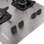 Imagem de Cooktop 4 Bocas a Gás Mueller MCG4BK com Ultra Chama e Acendimento Super-Automático Alumínio Bivolt