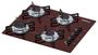 Imagem de Cooktop 4 bocas Chamalux ultra chama  Bivolt Marrom / GN