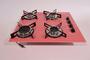 Imagem de Cooktop 4 bocas Chamalux ultra chama Bivolt Rosa / GN