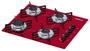Imagem de Cooktop 4 bocas Chamalux ultra chama Bivolt  Vermelho