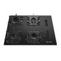 Imagem de Cooktop 4 Bocas Mueller G5 Ultra Chama Preto Bivolt
