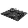 Imagem de Cooktop 4 Bocas Suggar: Vidro, Tripla Chama e Acendimento Automático Preto Bivolt.