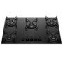 Imagem de Cooktop 5 Bocas a Gás Atlas Agile Up com Mesa de Vidro e Queimador Mega Chama Preto Bivolt