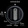 Imagem de Cooktop 5 Bocas a Gás Consul CD075AE com Botão Controle Fácil e Mesa de Vidro Preto Bivolt
