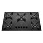 Imagem de Cooktop 5 Bocas a Gás Dako Supreme com Queimador Tripla Chama e Mesa de Vidro Temperado Preto Bivolt