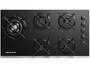 Imagem de Cooktop 5 Bocas a Gás GLP Brastemp Quadrichama Black Inox Eclipse Collection BDD86AP