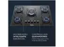 Imagem de Cooktop 5 Bocas a Gás GLP Mondial Mesa de Vidro Preto Tripla Chama CTG-03