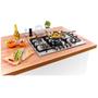 Imagem de Cooktop 5 Bocas Brastemp Gourmand Inox com Duplachama e Trempe com Ferro Fundido - BDK75DR