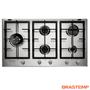 Imagem de Cooktop 5 Bocas Brastemp Gourmand Inox com Duplachama e Trempe com Ferro Fundido BDK90DR